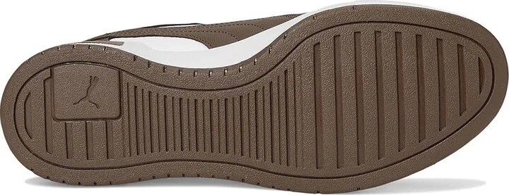 PUMA Ca Pro Classic Men's Lace up casual Shoes PUMA White/Espresso Brown/Puma Team Gold : 10 D - Medium, Leather - Image 3