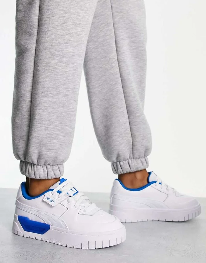 Puma Cali Dream pop sneakers in white and blue - Image 2