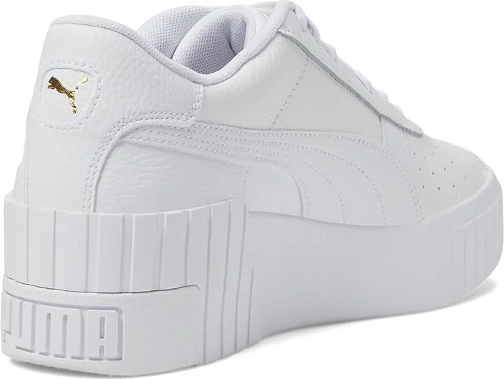 PUMA Cali Wedge Women's Shoes Puma White/Puma White : 6 B - Medium, Synthetic/Faux Leather - Image 4