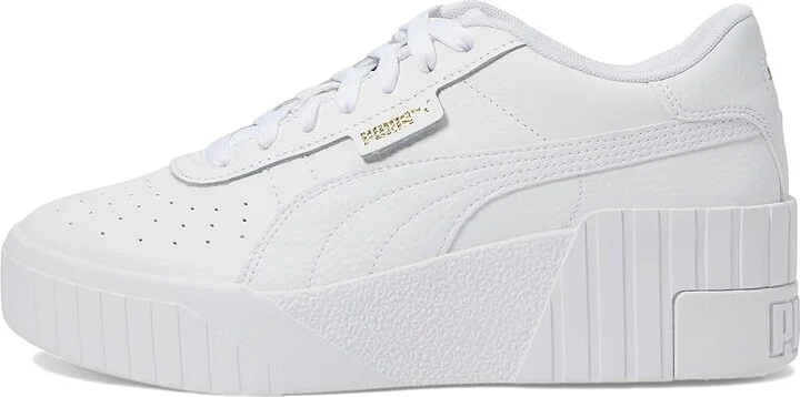 PUMA Cali Wedge Women's Shoes Puma White/Puma White : 6 B - Medium, Synthetic/Faux Leather - Image 6
