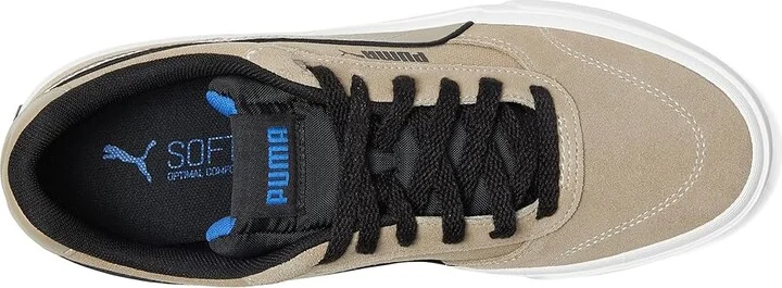 PUMA Court Classic Vulc Shoes Men's Shoes Ice Coffee/Black/Mountain Blue : 9.5 D - Medium, Canvas - Image 2