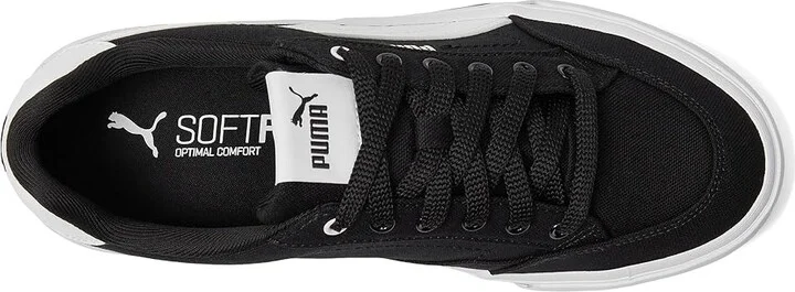 PUMA Court Classic Vulc Shoes Men's Shoes Puma Black/Puma White : 7 D - Medium, Canvas - Image 2