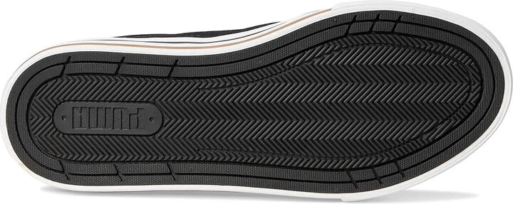 PUMA Court Classic Vulc Shoes Men's Shoes Puma Black/Puma White : 7 D - Medium, Canvas - Image 3