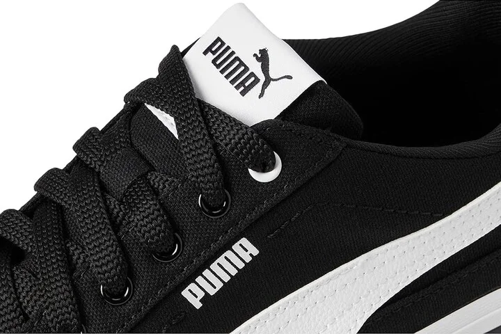 PUMA Court Classic Vulc Shoes Men's Shoes Puma Black/Puma White : 7 D - Medium, Canvas - Image 7