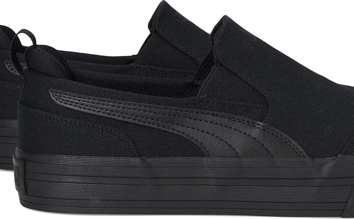 PUMA Court Classic Vulc Slip On Sneakers Men's Snow Shoes Puma Black/Puma Black : 11.5 D - Medium, Canvas/Rubber - Image 7