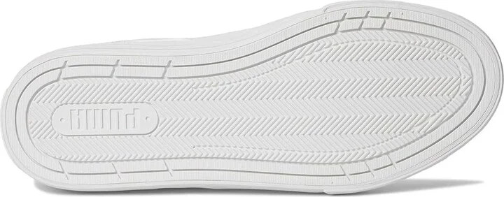 PUMA Court Classic Vulc Slip On Sneakers Men's Snow Shoes Puma White/Puma White : 9.5 D - Medium, Canvas/Rubber - Image 3