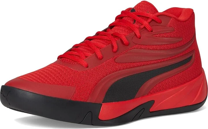 PUMA Court Pro Men's Basketball Shoes For All Time Red/Puma Black : 7 D - Medium - Image 5