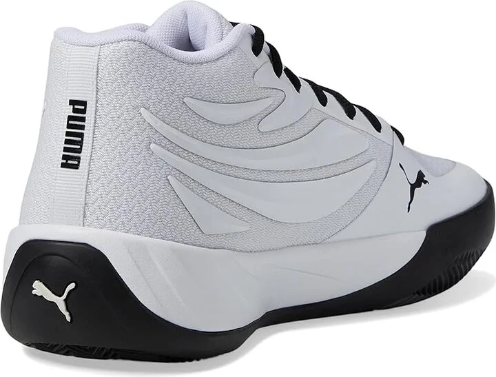 PUMA Court Pro Men's Basketball Shoes Puma White/Puma Black : 7 D - Medium, Textile - Image 4
