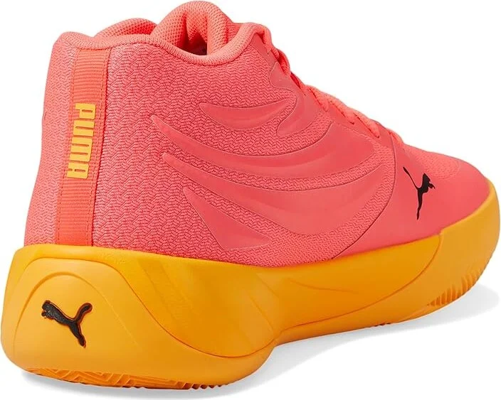 PUMA Court Pro Men's Basketball Shoes Sunset Glow/Sun Stream : 9.5 D - Medium, Textile - Image 4
