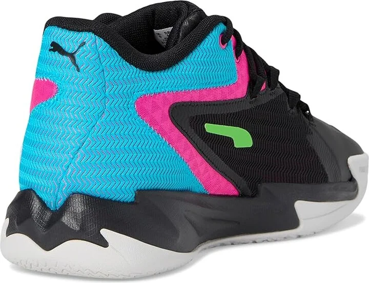 PUMA Dagger Basketball Shoes Men's Basketball Shoes Puma Black/Fluro Pink Pes : 7.5 D - Medium - Image 4