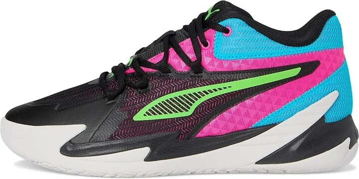 PUMA Dagger Basketball Shoes Men's Basketball Shoes Puma Black/Fluro Pink Pes : 7.5 D - Medium - Image 6