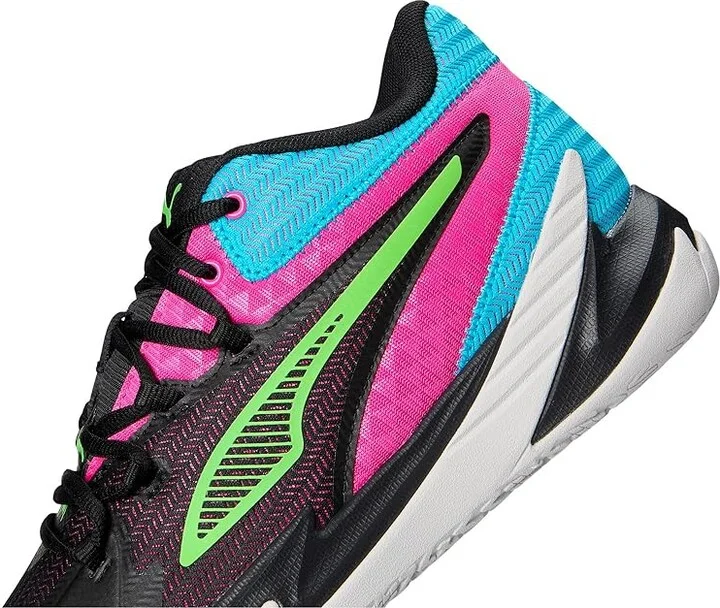 PUMA Dagger Basketball Shoes Men's Basketball Shoes Puma Black/Fluro Pink Pes : 7.5 D - Medium - Image 7