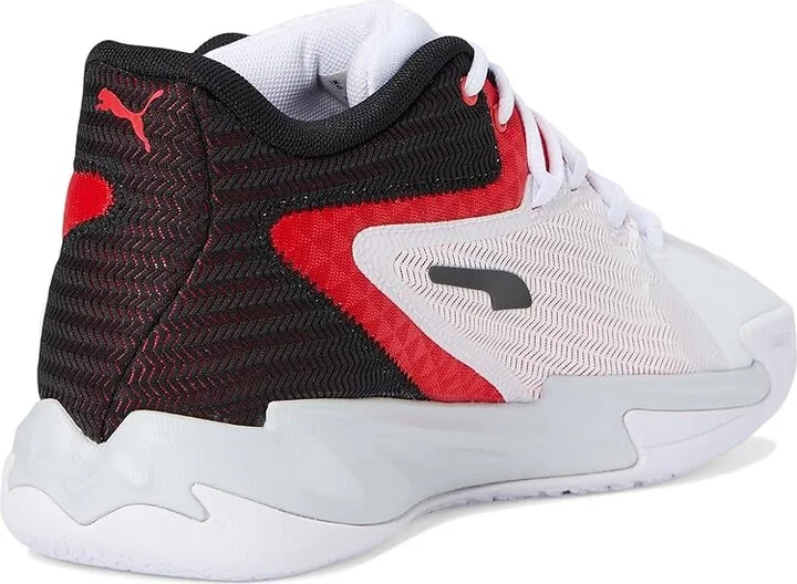 PUMA Dagger Basketball Shoes Men's Basketball Shoes Puma Red/Puma Black : 9.5 D - Medium - Image 4