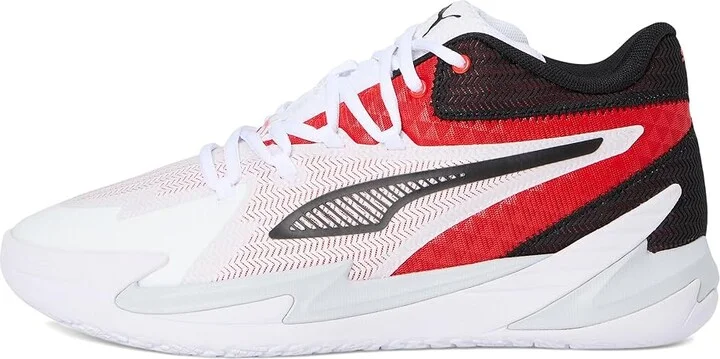 PUMA Dagger Basketball Shoes Men's Basketball Shoes Puma Red/Puma Black : 9.5 D - Medium - Image 6