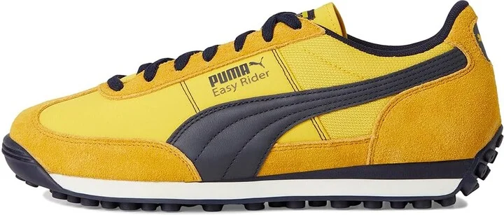 PUMA Easy Rider Shoes Men's Shoes Pele Yellow/New Navy : 10 D - Medium, Leather/Synthetic - Image 6