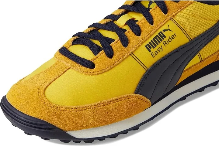 PUMA Easy Rider Shoes Men's Shoes Pele Yellow/New Navy : 10 D - Medium, Leather/Synthetic - Image 7