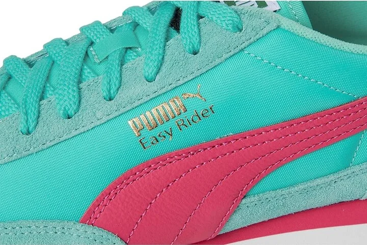 PUMA Easy Rider Shoes Women's Snow Shoes Aquatic/Puma Pink : 7.5 B - Medium, Faux Leather - Image 7