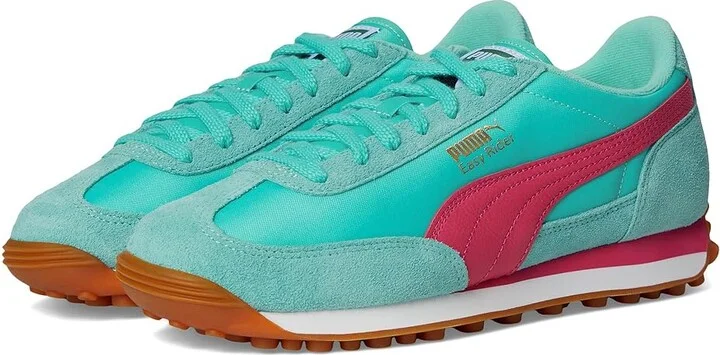 PUMA Easy Rider Shoes Women's Snow Shoes Aquatic/Puma Pink : 7.5 B - Medium, Faux Leather
