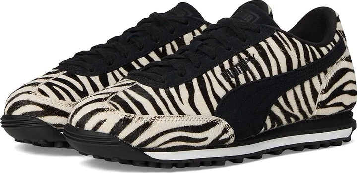PUMA Easy Rider Shoes Women's Snow Shoes Warm White/Black : 5.5 B - Medium, Faux Leather