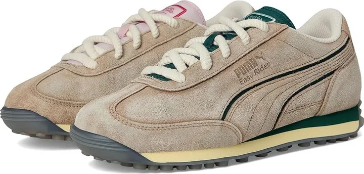PUMA Easy Rider Squid Game Shoes Men's Shoes Alpine Snow/Dark Myrtle/Club Red : 13 D - Medium, Leather/Synthetic/Textile