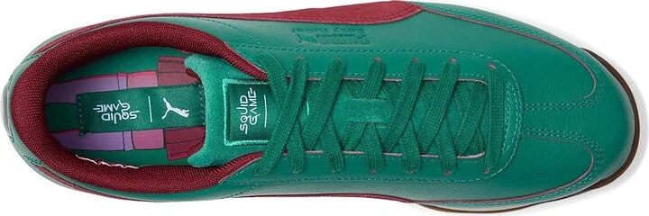 PUMA Easy Rider Squid Game Shoes Men's Shoes Intense Red/Dark Pine : 10.5 D - Medium, Leather/Synthetic/Textile - Image 2