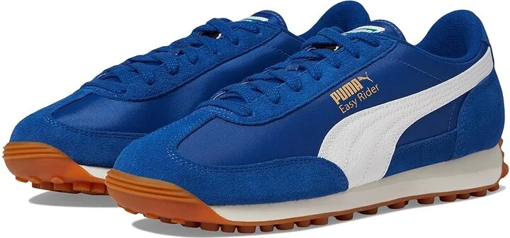 PUMA Easy Rider Vintage Shoes Men's Shoes Clyde Royal/Puma White : 10 D - Medium, Leather/Textile