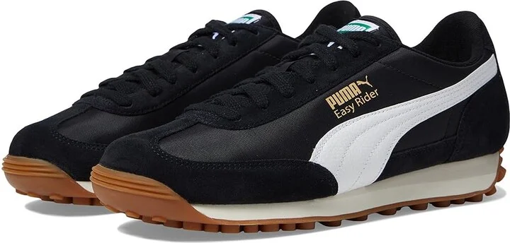 PUMA Easy Rider Vintage Shoes Men's Shoes Puma Black/Puma White : 9 D - Medium, Leather/Textile