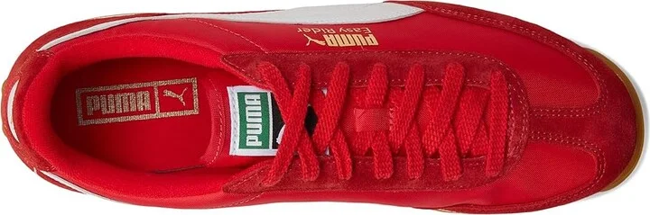 PUMA Easy Rider Vintage Shoes Men's Shoes Puma Red/Puma White : 13 D - Medium, Leather/Textile - Image 2