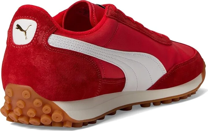PUMA Easy Rider Vintage Shoes Men's Shoes Puma Red/Puma White : 13 D - Medium, Leather/Textile - Image 4