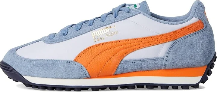 PUMA Easy Rider Vintage Shoes Men's Shoes Silver Mist/Rickie Orange : 13 D - Medium, Leather/Textile - Image 6