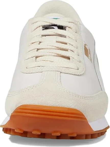 PUMA Easy Rider Vintage Shoes Women's Snow Shoes Alpine Snow/Puma White/Puma Gold : 10.5 B - Medium, Leather/Suede - Image 5