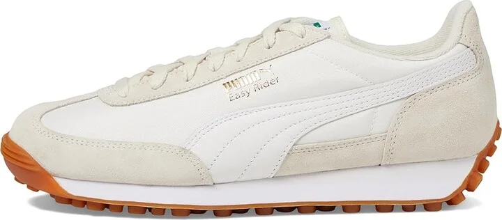 PUMA Easy Rider Vintage Shoes Women's Snow Shoes Alpine Snow/Puma White/Puma Gold : 10.5 B - Medium, Leather/Suede - Image 6
