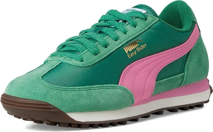 PUMA Easy Rider Vintage Shoes Women's Snow Shoes Archive Green/Poised Pink : 8.5 B - Medium - Image 5