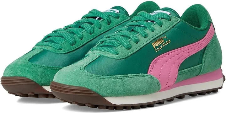 PUMA Easy Rider Vintage Shoes Women's Snow Shoes Archive Green/Poised Pink : 8.5 B - Medium