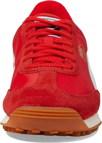 PUMA Easy Rider Vintage Shoes Women's Snow Shoes Puma Red/Puma White : 9.5 B - Medium, Leather/Suede - Image 5
