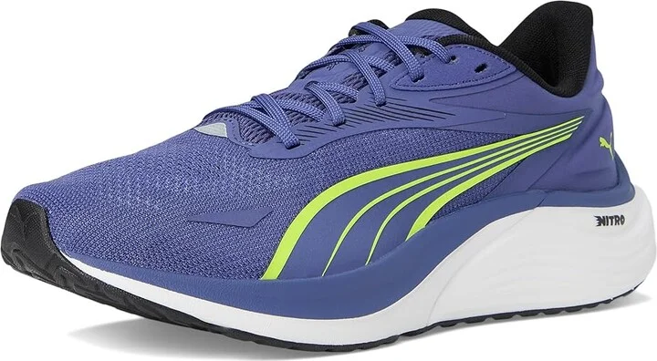 PUMA Electrify Nitro 4 Running Shoes Men's Running Shoes Blue Crystal/Yellow Alert : 9 D - Medium - Image 5