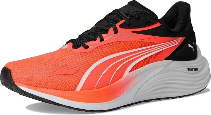 PUMA Electrify Nitro 4 Running Shoes Men's Running Shoes Glowing Red/Puma White/Feather Gray : 12 D - Medium - Image 5