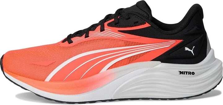 PUMA Electrify Nitro 4 Running Shoes Men's Running Shoes Glowing Red/Puma White/Feather Gray : 12 D - Medium - Image 6
