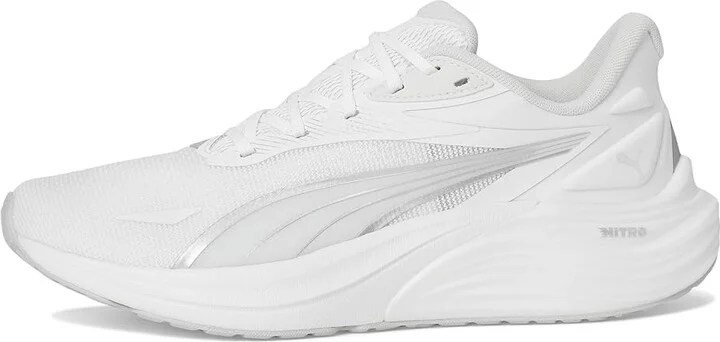PUMA Electrify Nitro 4 Running Shoes Men's Running Shoes Puma White/Feather Gray : 11.5 D - Medium - Image 6