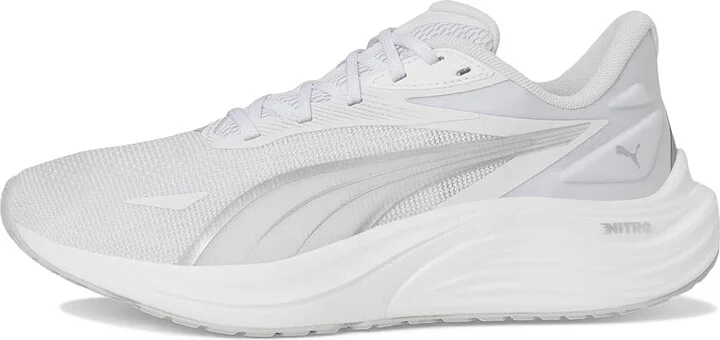 PUMA Electrify Nitro 4 Running Shoes Women's Running Shoes Puma White/Feather Gray : 9 B - Medium - Image 6