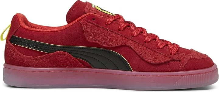 PUMA Ferrari Suede Trippy Men's Lace up casual Shoes Rosso Corsa/Puma Black : 10.5 D - Medium - Image 7