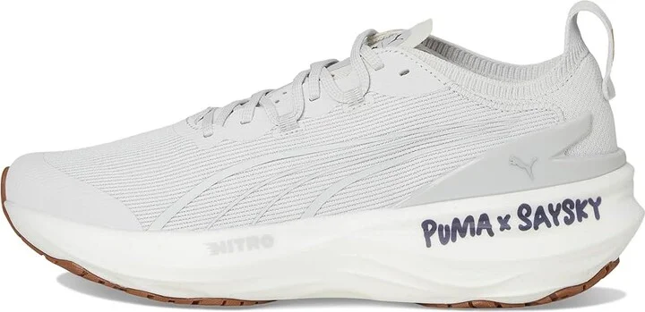 PUMA Foreverrun Nitro 2 Saysky Running Shoes Men's Running Shoes Feather Gray/Flat Light Gray : 9.5 D - Medium, Rubber - Image 6