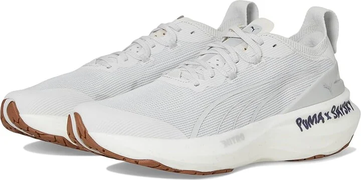 PUMA Foreverrun Nitro 2 Saysky Running Shoes Men's Running Shoes Feather Gray/Flat Light Gray : 9.5 D - Medium, Rubber