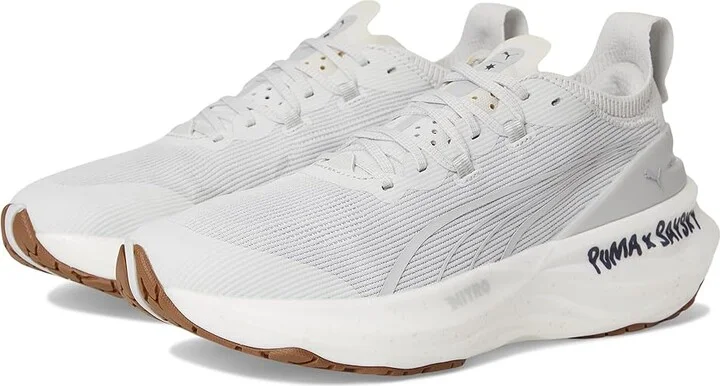 PUMA Foreverrun Nitro 2 Saysky Running Shoes Women's Running Shoes Feather Gray/Flat Light Gray : 10 B - Medium, Synthetic