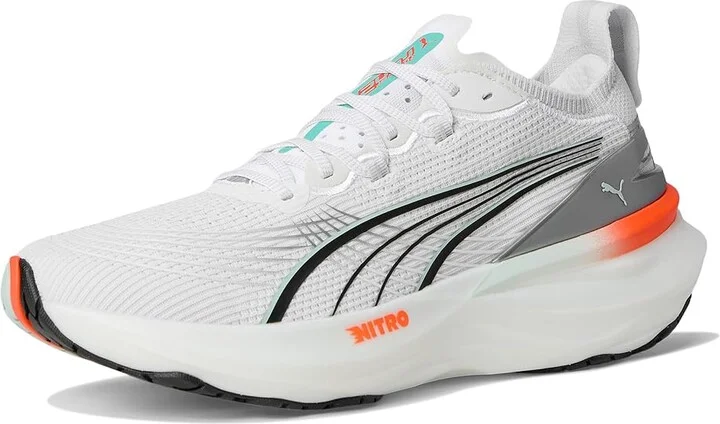 PUMA Foreverrun Nitro Men's Shoes PUMA White/Glowing Red : 7.5 D - Medium - Image 5