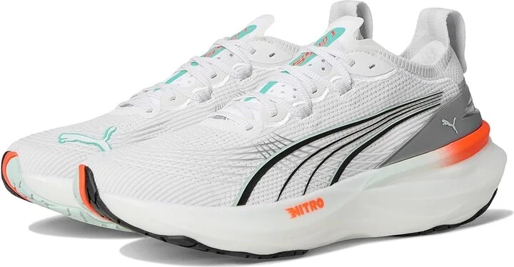 PUMA Foreverrun Nitro Men's Shoes PUMA White/Glowing Red : 7.5 D - Medium