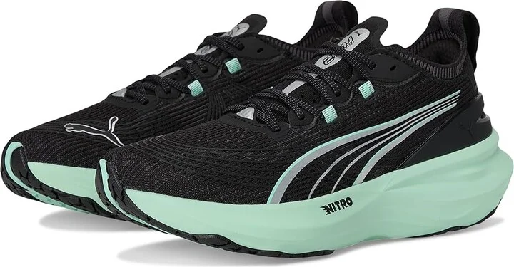 PUMA Foreverrun Nitro Women's Shoes Black/Mint Melt : 6 B - Medium