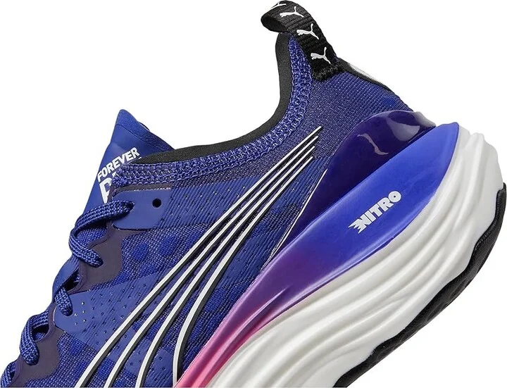 PUMA Foreverrun Nitro Women's Shoes Lapis Lazuli/Sunset Glow : 9 B - Medium, Synthetic - Image 4