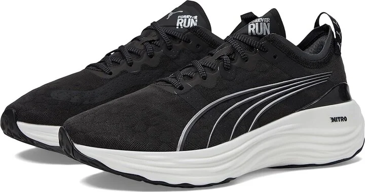 PUMA Foreverrun Nitro Women's Shoes Puma Black/Puma White : 7 B - Medium