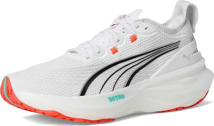 PUMA Foreverrun Nitro Women's Shoes Puma White/Aquatic : 6.5 B - Medium - Image 5